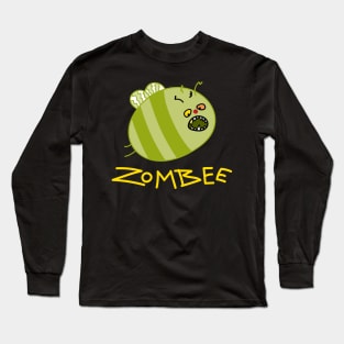 Halloween zombie bee (b) Long Sleeve T-Shirt